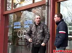 Redlight Blonde Sucks and Bangs Tourist in Boots