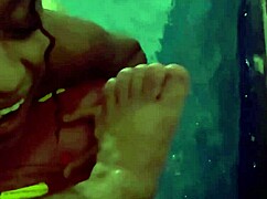 are you watching me get licked in the motel pool by this sexy black babe? pussy and tits all wet.