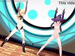 Genshin Girls Timber in Hentai Animation