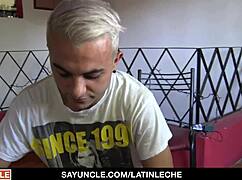 Latinleche - Horny Latino Boy Sucks Massive Cock in Wild Scene