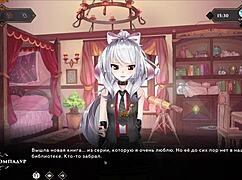 complete gameplay - wanderer broken bed part 7 with petite 18+ redhead and monster cock