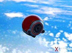 Exploring space sex in the station where a hot android interacts with a sexy woman