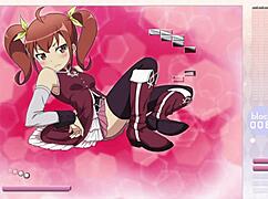 kurusu kanako strips in arkanoid game 😏