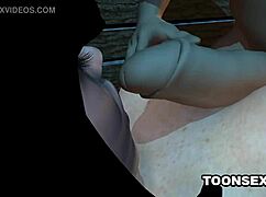 3D babe fucked by dwarf!