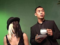 A brunettes funeral turns into group sex fuck fest for attendees