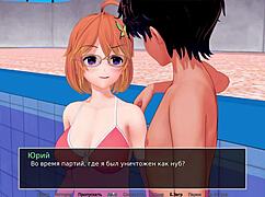 Asian Whore in Bra Gets Big Cock Jerked for Cum on Face - HS Tutor Part 9