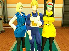 Vegeta Pounds No 18 And Bulma Hard In Anal Cheating