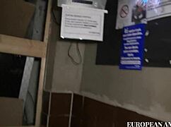 Hey, wanna see this horny bitch pounded at the shop?