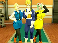 Vegeta Pounds No 18 And Bulma Hard In Anal Cheating