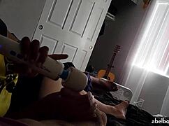 I masturbate him with this magic wand