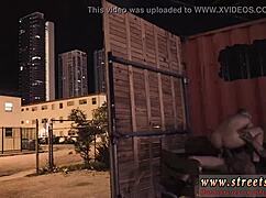 This chubby brunette teen gets a wild creampie!