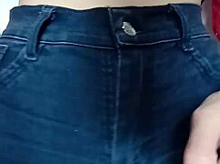 i'm playing with a belt on my pussy, spankin it hard