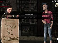 touch my breasts in this anime hentai groping game episode.