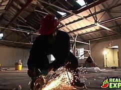 Latina Valery Summer Gets Tag Teamed By Construction Workers!