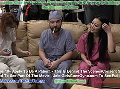 Wow, new Hooters girl Blaire Celeste gets a humiliating exam by Dr. Stacy Shepard before work!