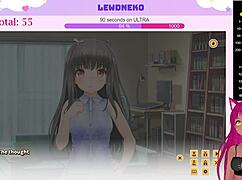 Vtuber Lewdneko Plays Love Cubed Part 1 With Intense Masturbation