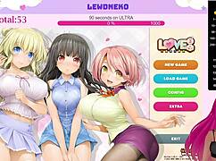 Vtuber Lewdneko Plays Love Cubed Part 1 With Intense Masturbation