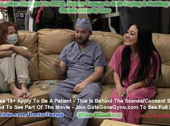 Wow, new Hooters girl Blaire Celeste gets a humiliating exam by Dr. Stacy Shepard before work!