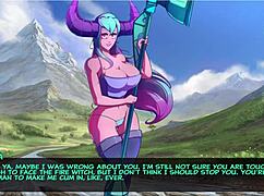 i fucked big tits anime girl rough against the rocks