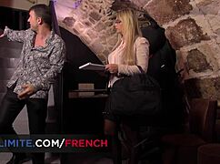 i'm planning to have sex with this french busty blonde with glasses and her shaved pussy.