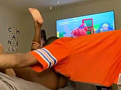 Intimate Moment on Best Friend's Bed