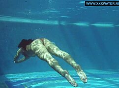 Clairette, Hungarian Teen Pornstar, Gets Horny in Bikini by Pool, Underwater and Outdoor