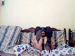 getting ready for swingers party in sexy lingerie