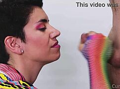 cum with pride in messy facial and handjob action