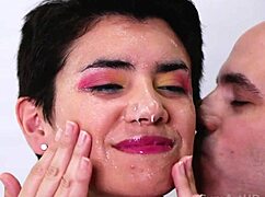 cum with pride in messy facial and handjob action