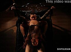 close-up sensual blowjob and rough doggystyle