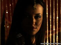 Dancing Queen from India Undresses Sensually, Teasing with Striptease and Ripped Clothes