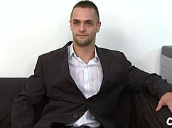 two guys engage in bare gay sex in this casual scene