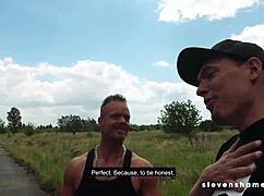 Stevenshame's dating scene turns into a hot fuck with cum on tits