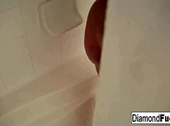 Diamond, are you getting wet and wild in the shower?