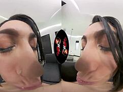Sexy latina babe with cute face and ass in 5k vr reality