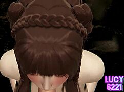 Wow! This Date Girl's Big Tits Get Oral and Creampie in the Bathroom!