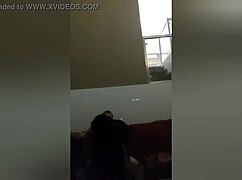 Watch That Big-Cocked Husband Pound the Brunette's Huge Ass in the Motel!