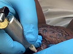 Tattoo appointment with latina teen and cute designs