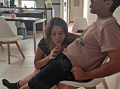 girlfriend gives crazy blowjob to unknown guy in hospital