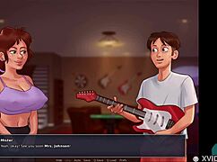 Summertime Saga 53: Intense Roleplay With Neighbor's Amazing Tits. Big Ass Teen And Milf In Game.