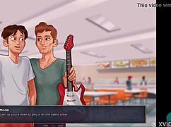 Summertime Saga 53: Intense Roleplay With Neighbor's Amazing Tits. Big Ass Teen And Milf In Game.