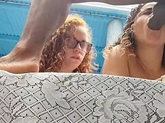 Sunbathing Turns Anal with Husband