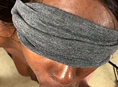 Black teen passionately sucks white dick for facial