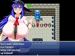 Reimu's anal with monster cock in garage 😏