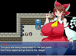 Reimu's anal with monster cock in garage 😏