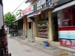 Trikepatrol busty asian babe explores positions