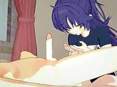 blue archive yuuka thicc thigh 3d hentai 😍