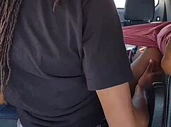 she spreads her brown thick legs wide for bbc in the parking lot, homemade milf action