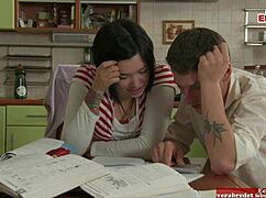 Man, I meant to say anal in kitchen with this skinny chick... perfct body tho!