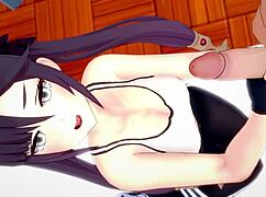 mona con su nuevo conjunto deportivo quiere divertirse con una gran polla